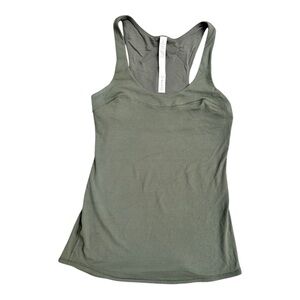 Lululemon First base tank rulu green size 4